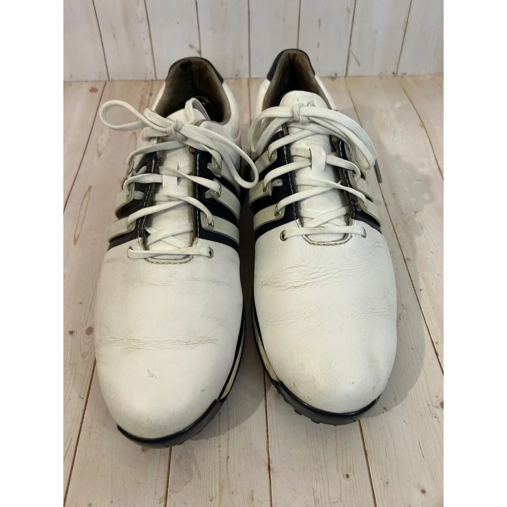 Adidas Tour‎ 360 XT Boost White Blue Golf Shoes Men's Sz 9.5